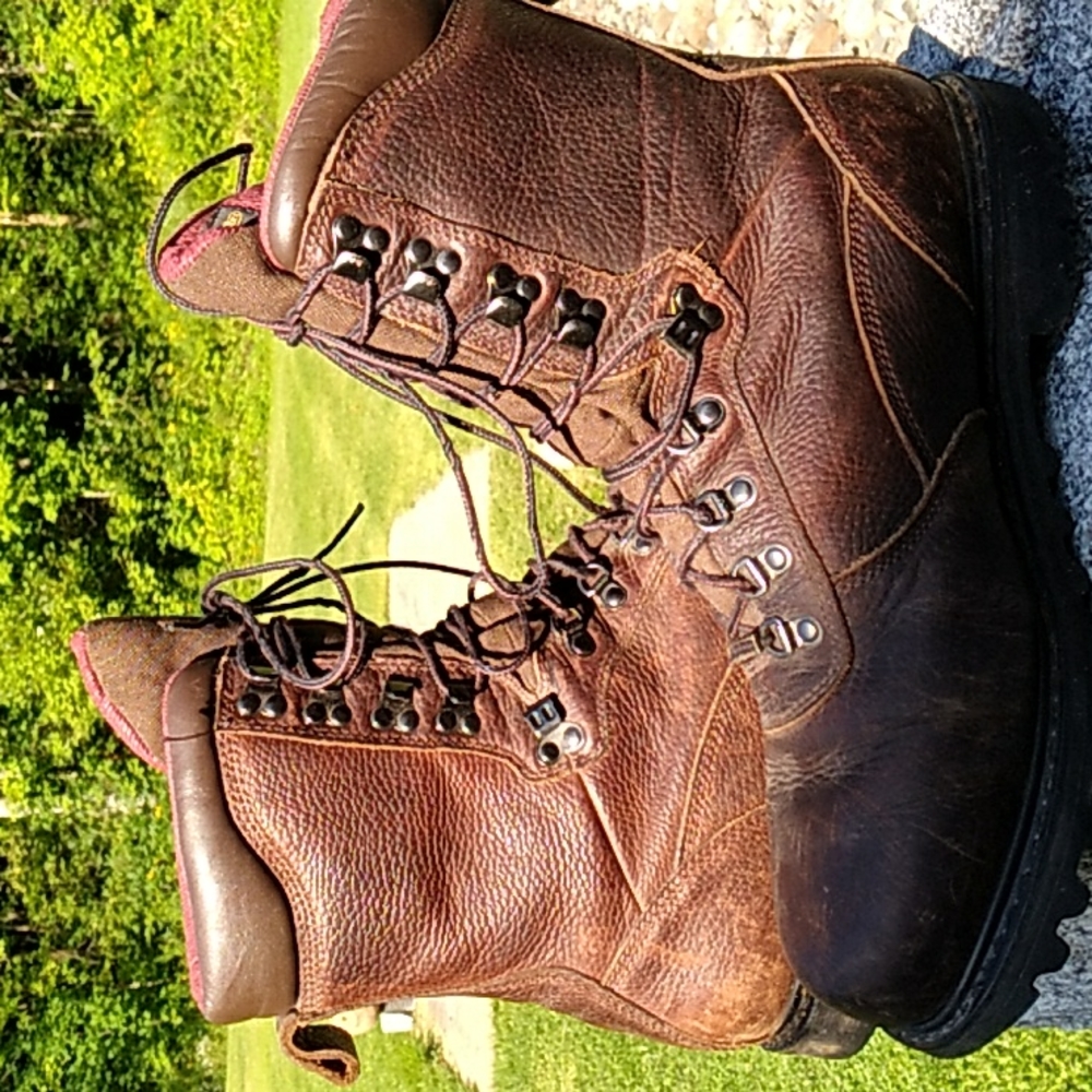 🥾 Cabela's Gore-Tex Mens LEATHER Hiking Boots Sz 13 VNPLC